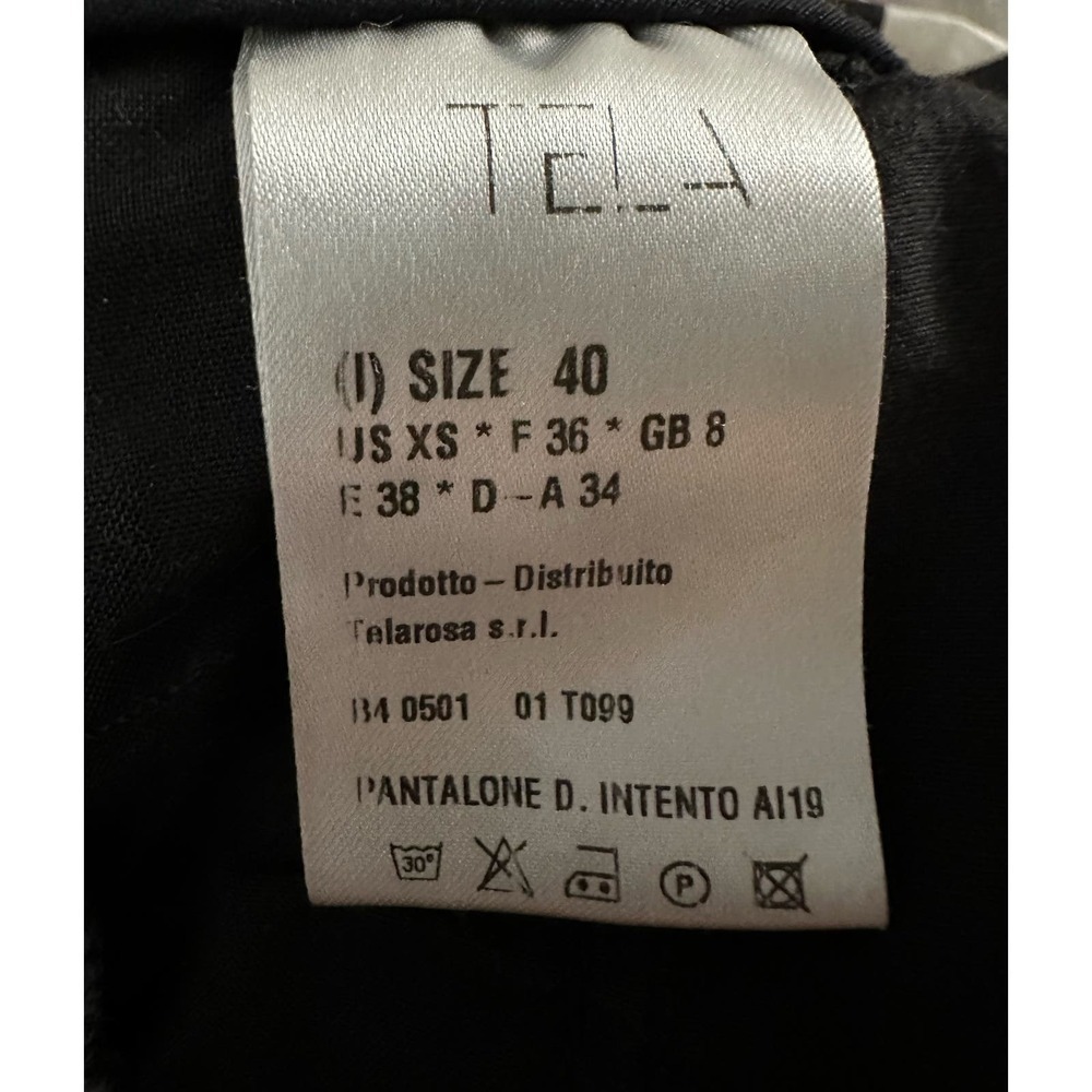 TELA Vintage-wash Black Denim Mom Jeans Baggy Crop Leg Hi-Rise High Waist - XS - Picture 2 of 5